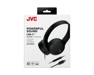 Casti JVC HA-S33UC-B-U, Cu fir, On-Ear, Microfon, USB-C, negru - Img 5