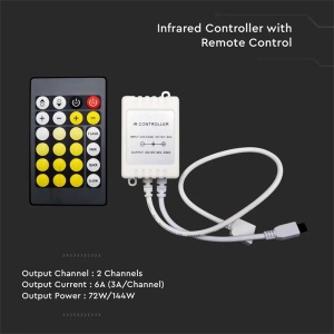 CONTROLLER BANDA LED ALB 24 BUTOANE - Img 5