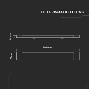 CORP ILUMINAT LED 50W 150CM 6500K ALB RECE, CIP CREE - Img 6
