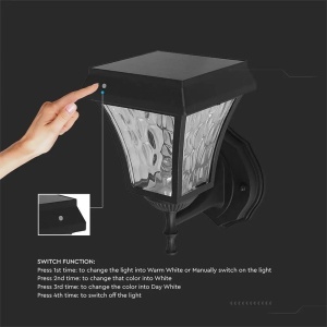 CORP ILUMINAT LED SOLAR 2W 3 IN 1 IP65 - Img 6