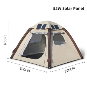 CORT CAMPING SOLAR 52W 2000MAH 2-3 PERSOANE - Img 4