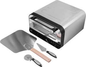 Cuptor electric pentru Pizza ECG Forza 4500, 1850 W, 450 °C, 45 litri, 5 programe, control digital, negru - Img 10