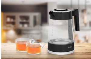Fierbator electric ECG RK 1750 Stripe, 2200 W, 1.7 litri, sticla borosilicata, elemente din otel inoxidabil - Img 15