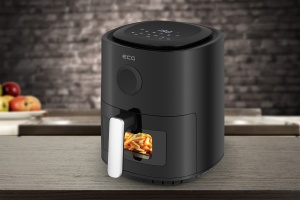 Friteuza cu aer fierbinte ECG AF 4020 Compact Fry, 3.8 litri, 1300 W, control digital, 8 programe, temperatura 80-200°C - Img 2