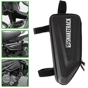 GEANTA BICICLETA CU SUPORT TELEFON PRINDERE PE CADRU - NEGRU - Img 4