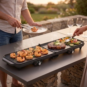 GRILL ELECTRIC 2 PLACI MAX 3000W ADLER - Img 4