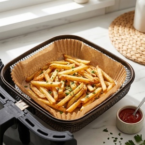 HARTIE PENTRU AIR FRYER PATRAT 20CM 100BUC ADLER - Img 6