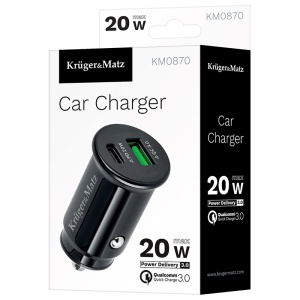 INCARCATOR AUTO 2XUSB 3.1A QC 3.0 PD K&M - Img 4