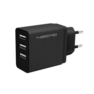 Incarcator de retea GoGEN ACH 301B, 3 x USB, 5V/3.1 A, 15.5 W, negru - Img 2