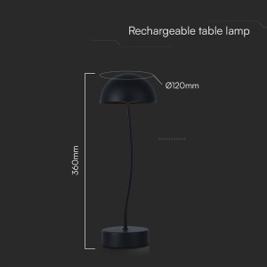LAMPA BIROU 1W 3000K ALB CALD - NEGRU - Img 4