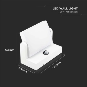 LAMPA LED CU SENZOR MISCARE 17W IP65 3000K- ALB - Img 5