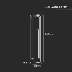LAMPA LED GRADINA 10W IP65 3000K - NEGRU - Img 3