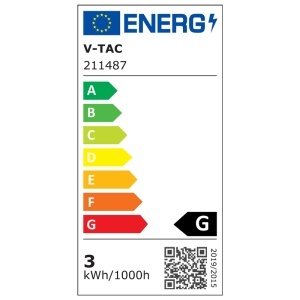 LAMPA LED PERETE 3W 3000K - NEGRU - Img 4