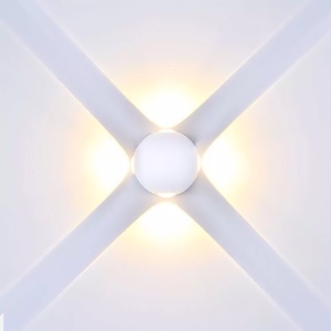 LAMPA LED PERETE 4W IP65 3000K ALB CALD - Img 6