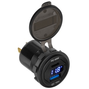 MUFA MONTAJ INCARCARE USB PD SI QC 3.0 63W - Img 2