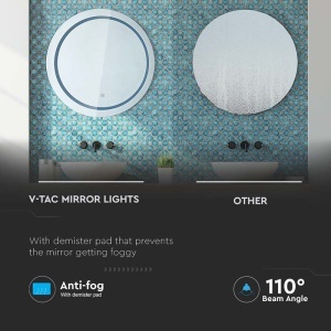 OGLINDA ILUMINATA LED 25W 3 IN 1 IP44 ANTI ABURIRE - Img 7