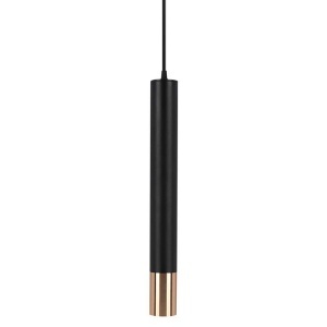 PENDUL CU SOCLU GU10 60X500MM - NEGRU/AURIU - Img 3