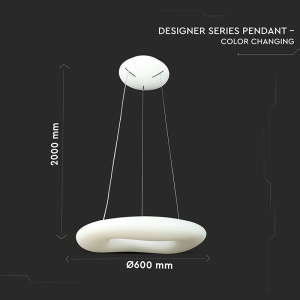 PENDUL TAVAN LED ROTUND 38W 3IN1 DIMABIL - Img 5