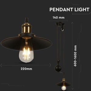PENDUL TAVAN MODEL REGLABIL 60CM - 160CM - Img 3