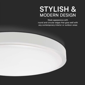 PLAFONIERA LED 36W IP44 4000K ALB NEUTRU - ALB - Img 5