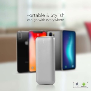 POWER BANK 10000MAH CU CABLU 30CM TIP C - ARGINTIU - Img 8