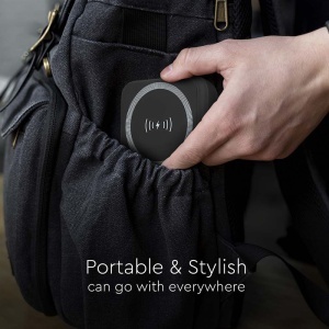 POWER BANK 10000MAH CU INEL MAGNETIC INCARCARE WIRELESS - NEGRU - Img 14