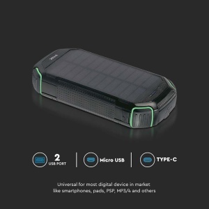 POWER BANK 30000MAH CU INCARCARE SOLARA - Img 9