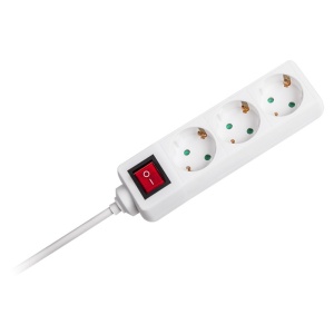 PRELUNGITOR 3 CAI CU INTRERUPATOR 1.5M( 3G1.5MM2) ALB - Img 2