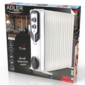 RADIATOR ULEI 15 ELEMENTI 2500W AD 7817 ADLER - Img 7