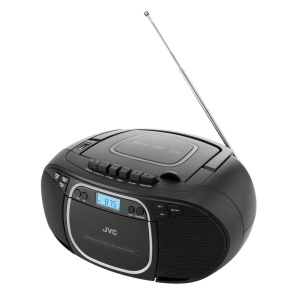 Radio cu casetofon si player CD JVC RC-E451B, 2 x 1.6 W RMS, FM, Bluetooth, USB, MP3, AUX IN, negru - Img 2
