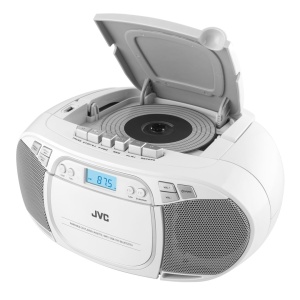 Radio cu casetofon si player CD JVC RC-E451W, 2 x 1.6 W RMS, FM, Bluetooth, USB, MP3, AUX IN, alb - Img 4
