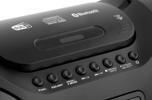 Radio FM cu CD și Bluetooth GoGEN CDM 425 BTDAB, 25 W, MP3, USB, card SD, telecomanda, negru/argintiu - Img 5