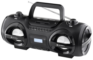Radio FM cu CD și Bluetooth GoGEN CDM 425 BTDAB, 25 W, MP3, USB, card SD, telecomanda, negru/argintiu