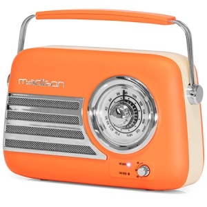 RADIO FM PORTABIL NOSTALGIA 30W CU FUNCTIE BT/AUX - MAT