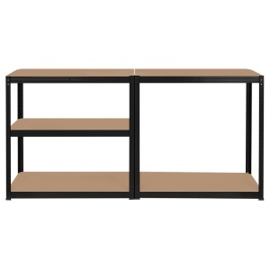 RAFT METALIC 5 POLITE 750KG MDF 180X90X40 NEGRU REBEL - Img 6