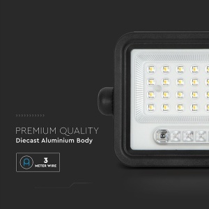 REFLECTOR CU INCARCARE SOLARA 50W 700LM 7IN1 - NEGRU - Img 3