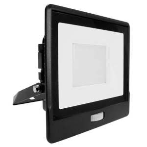 REFLECTOR LED SMD 50W 6400K IP65 CU SENZOR MISCARE -NEGRU