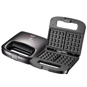 RESIGILAT - Aparat pentru preparat vafe LENTZ 29023, 750 W, placi antiaderente, negru - Img 2