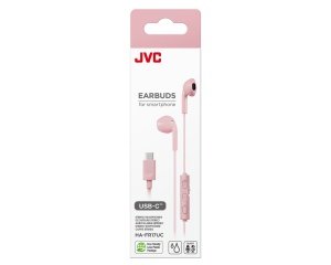 RESIGILAT - Casti JVC HA-FR17UC-P-U, Cu Fir, In-Ear, Microfon, USB-C, roz - Img 4