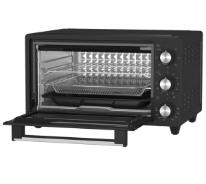 RESIGILAT - Cuptor electric ECG ET 2001B Airfry, 20 L, 1500 W, 80–250 °C, timer 90 min, 7 functii presetate, convectie, negru - Img 4