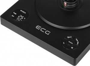 RESIGILAT - Fierbator electric ECG Forza 8000 Pour over Nero, 1200 W, 1 litru, otel inoxidabil, negru mat - Img 8
