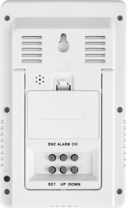 RESIGILAT - Statie meteo interior-exterior ECG MS 100 White, senzor extern fara fir, LCD, ceas, alarma - Img 8