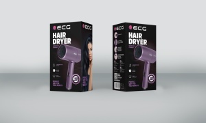 RESIGILAT - Uscator de par cu ionizare ECG Modifica Chiara, 1600 W, 2 niveluri de temperatura, concentrator, violet - Img 3