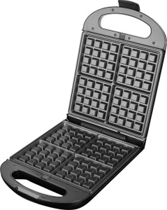 Sandwich maker grill ECG S 4310, 1200 W, 3 tipuri de placi interschimbabile 23 x 23 cm, unghi deschidere 105° - Img 5
