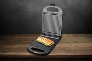 Sandwich maker grill ECG S 4310, 1200 W, 3 tipuri de placi interschimbabile 23 x 23 cm, unghi deschidere 105° - Img 15