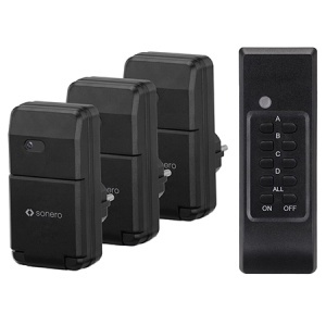 SET 3 PRIZE PENTRU EXTERIOR CU TELECOMANDA 1100W SONERO