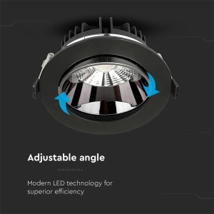 SPOT LED 10W 4000K ALB NEUTRU - NEGRU - Img 8
