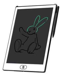 Tableta de desen pentru copii GoGEN BOB si BOBEK, ecran LCD 11" (28 cm), baterie CR2025 inclusa , subtire si usoara,alb