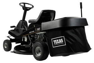 Texas Rider 7600E tractoras pentru tuns gazonul 3 in 1, 12CP, benzina, latime taiere 760mm, inaltime taiere 30-76mm, sac colector 170l, pornire electrica - Img 6
