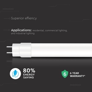 TUB LED T8 G13 PLASTIC 20W 150CM 4000K ALB NEUTRU, CIP CREE - Img 5